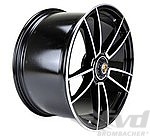 11,5x21 ET67 Leichtmetallrad HA mit ZV - Schwarz Glanzgedreht - 992 Turbo S (1NP, 46P)