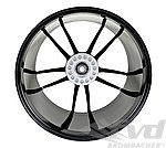 11,5x21 ET67 Leichtmetallrad HA mit ZV - Schwarz Glanzgedreht - 992 Turbo S (1NP, 46P)