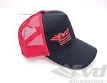 FVD cap - Black/ Red mash rear - Red stiching - Logo front