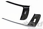 TechArt Front Bumper Air Blade Insert Set 991.2 GT3 / GT3 RS - Visible Carbon - Glossy Finish