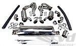 Sport Exhaust System 964 - Cargraphic GT - 200 CPSI - ID42 - 89x130mm Tip Brushed - TÜV