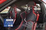 Siège RECARO PODIUM CF - L - Alcantara noir-cuir rouge (homologation FIA /ABE  passager