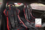 Siège RECARO PODIUM CF - L - Alcantara noir-cuir rouge (homologation FIA /ABE  passager