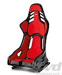 Siège RECARO PODIUM CF tissus rouge-noir (homologation FIA et TUV )