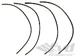 Trim set for wheel arch (4 pieces) chrome