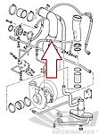 Tuyau huile du turbo au pressostat