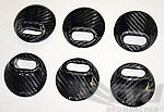 RS Door Handle + RS Door Pull Cover Set 964 / 993 - Carbon - 6 Part Set