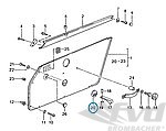 Rosettensatz Carbon für RS Türgriffe (Satz 6 Stk.)