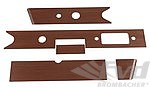 Dashboard panel 5-pieces set - 3-layer Mahagoni wood - 911/ 912 -1968