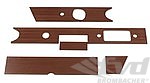 Dashboard panel 5-pieces set - 3-layer Mahagoni wood - 911/ 912 -1968