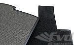 Carpet Set 911 / 930 Coupe  1987-89 - Complete - Black - Feintuft Velour