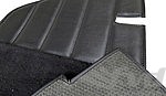 Carpet Set 911 / 930 Coupe  1987-89 - Complete - Black - Feintuft Velour