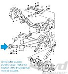 Rear Control Arm Rocker Bar Bushing Set 928 - Left or Right Side