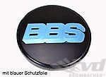 Capuchon de jante BBS noir/logo argent Ø 70,6mm