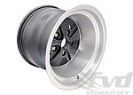 Fuchs Replica Wheel - 11 x 15 ET27 - Classic - Satin Black + Machined Lip - TÜV Approved