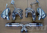 Exhaust System 997.1 GT3 "Brombacher" (Sound Version), Stainless, 200 Cell Cats, Dual Tips