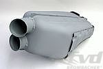 End Muffler 964 C2 / C4 / RS / 965 - Stainless Steel - Grey Finish
